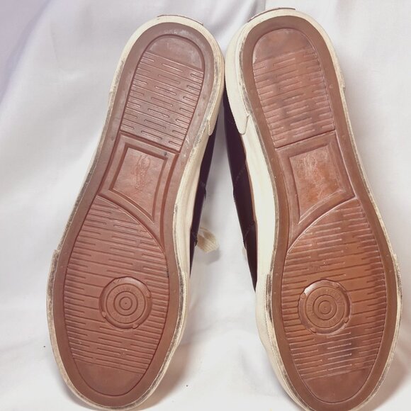Polo Ralph Lauren Harold Men's Brown Leather Sneakers-Size 10 D-Casual-Lace up - Picture 14 of 16
